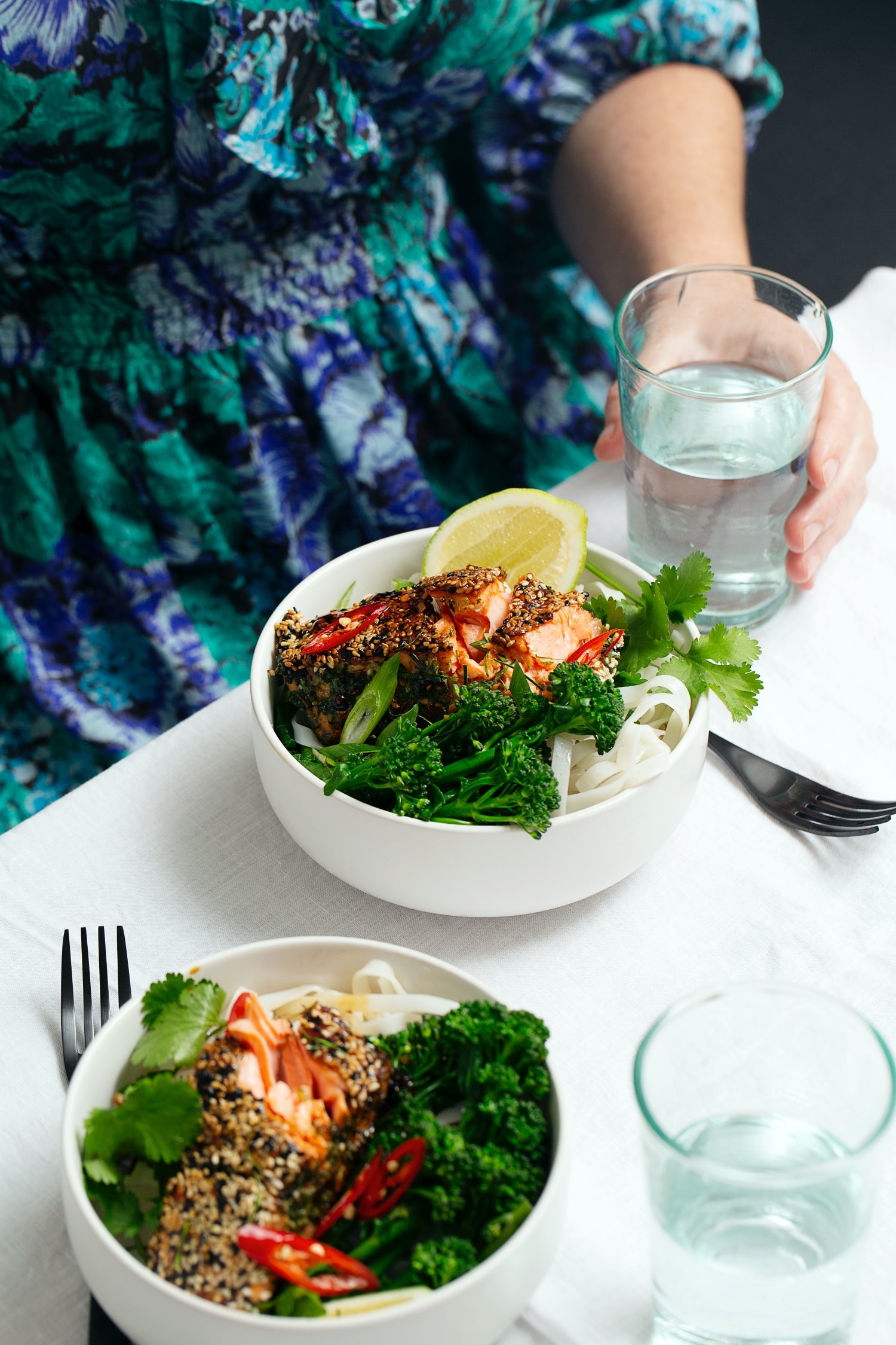 Ginger Chicken Poke Bowl Recipe Slice of Jess