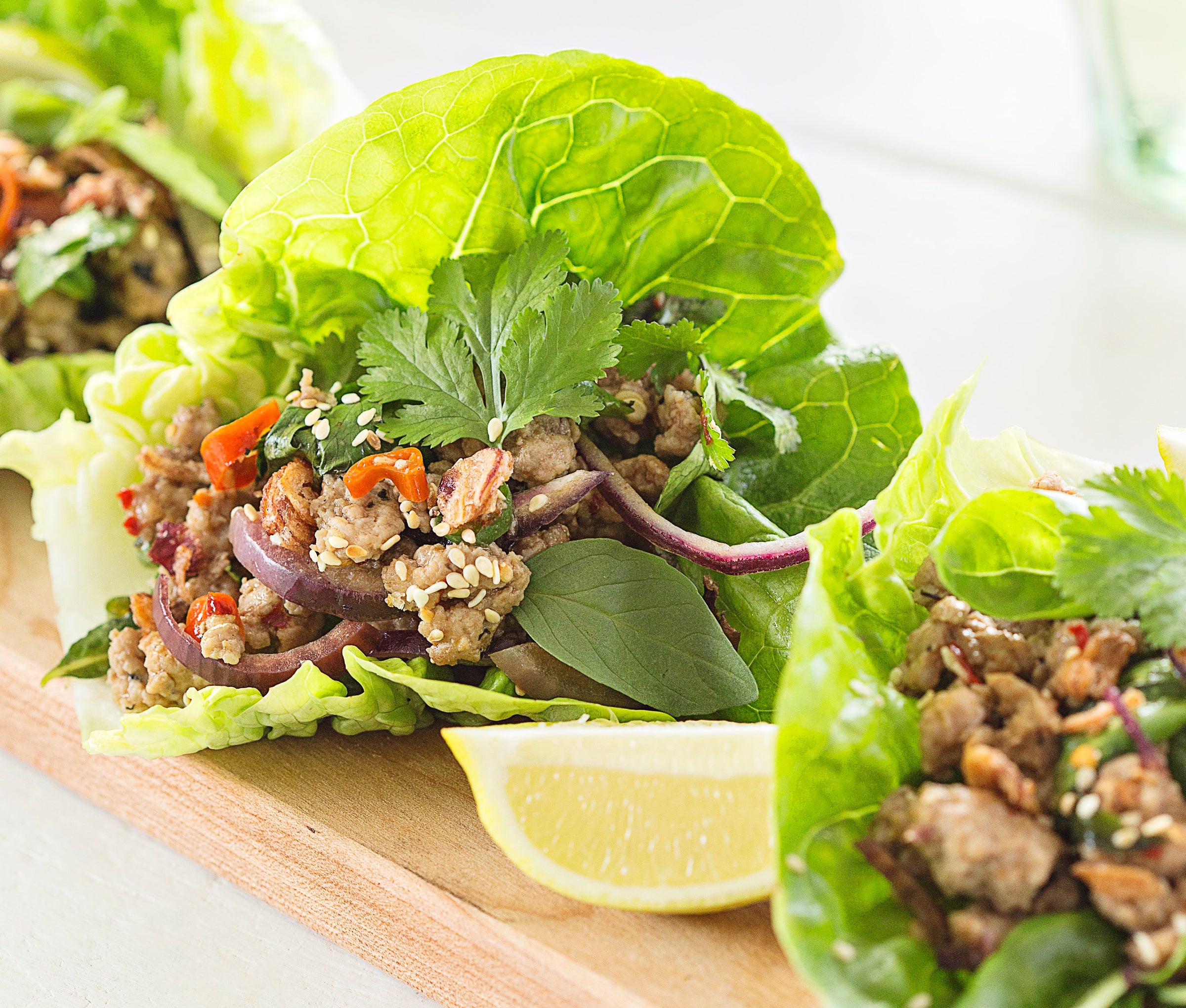 Spicy Pork Larb Salad