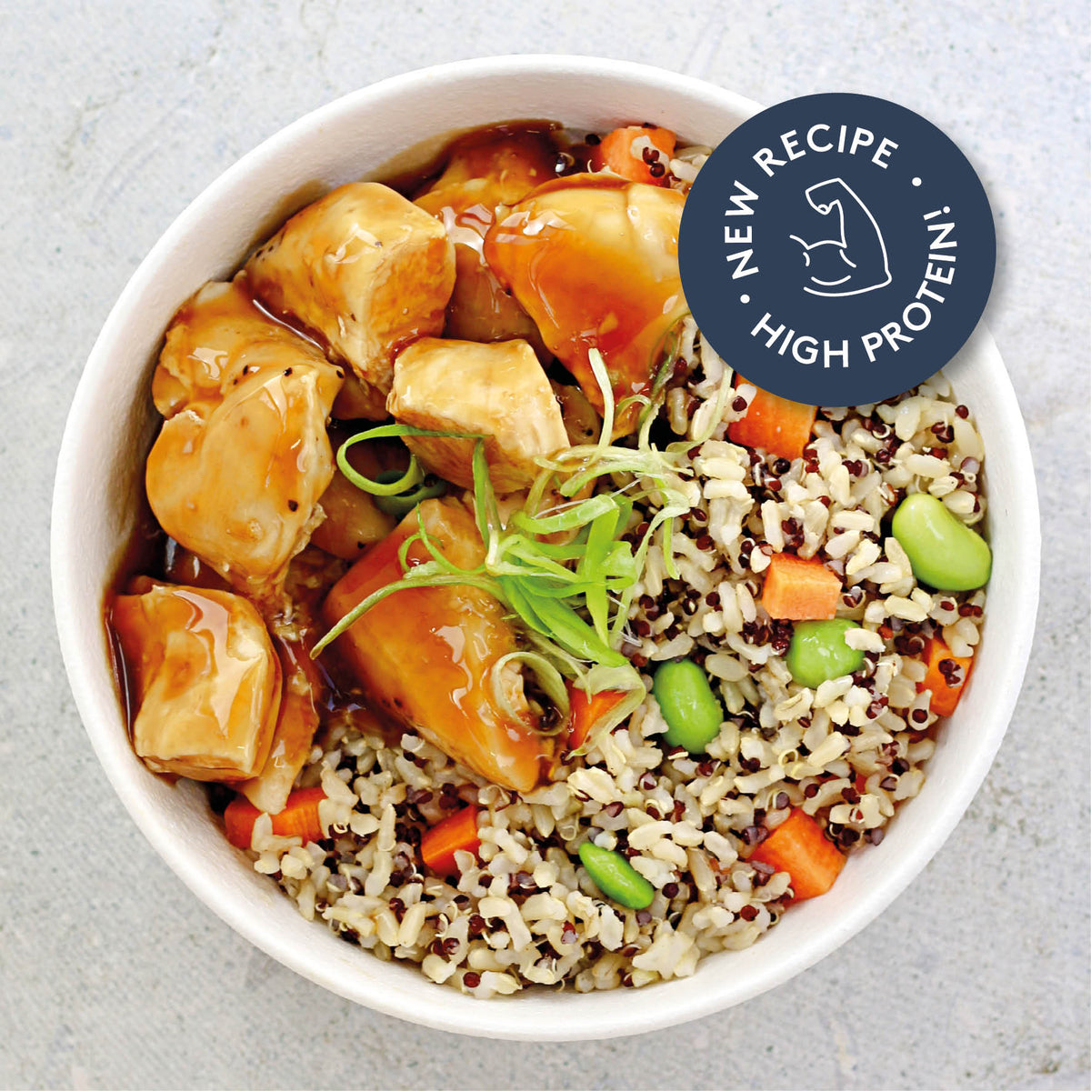 NEW Teriyaki Chicken Bento Bowl with Quinoa & Brown Rice