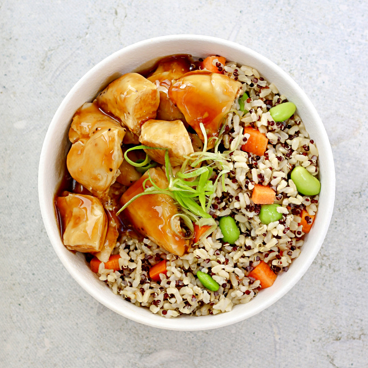 NEW Teriyaki Chicken Bento Bowl with Quinoa & Brown Rice